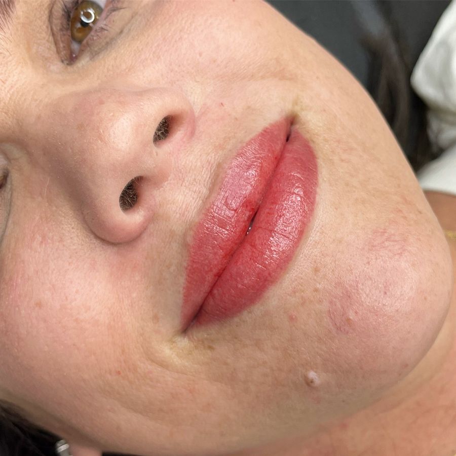 Lip blush result