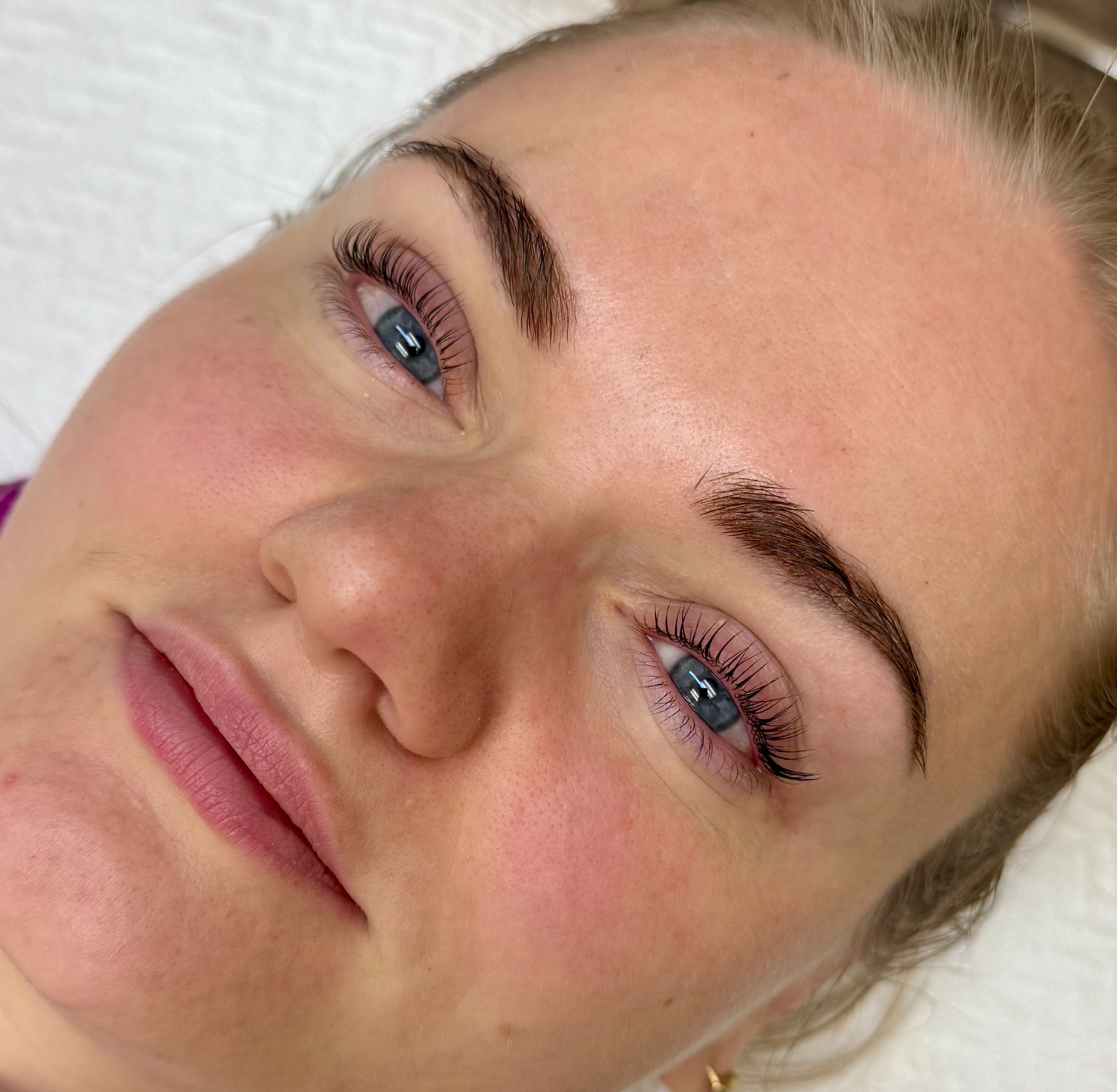 Lash lift and tint result